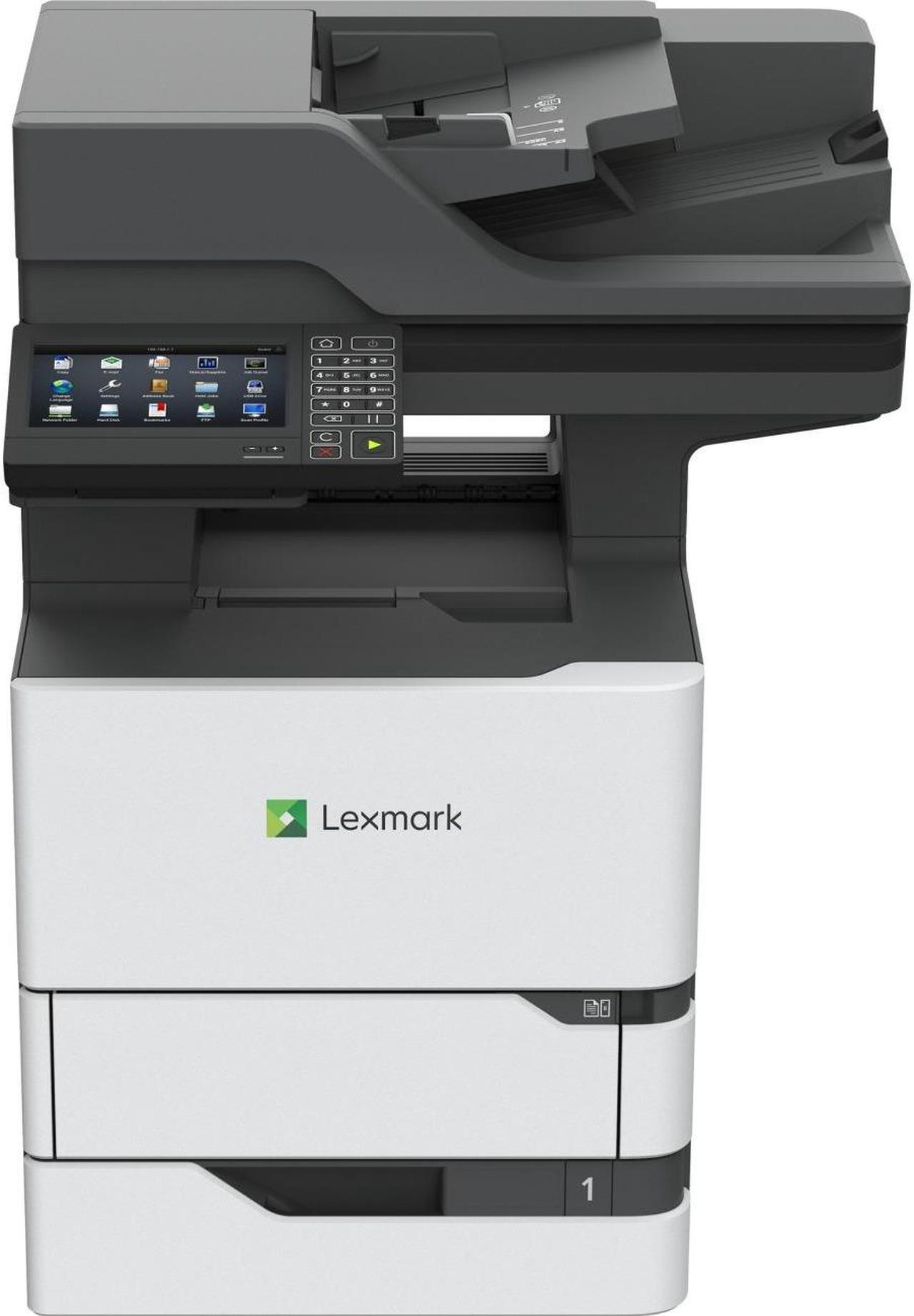 Lexmark MX720 MX722ade Laser Multifunction Printer - Monochrome - Plain Paper Print - Desktop