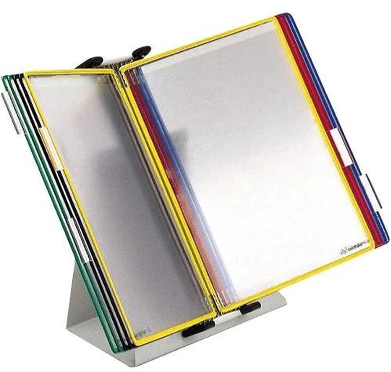 Alt view image 2 of 2 - Tarifold D294 Desktop Reference and Display System - 40 Panels with Assorted Borders - White Base