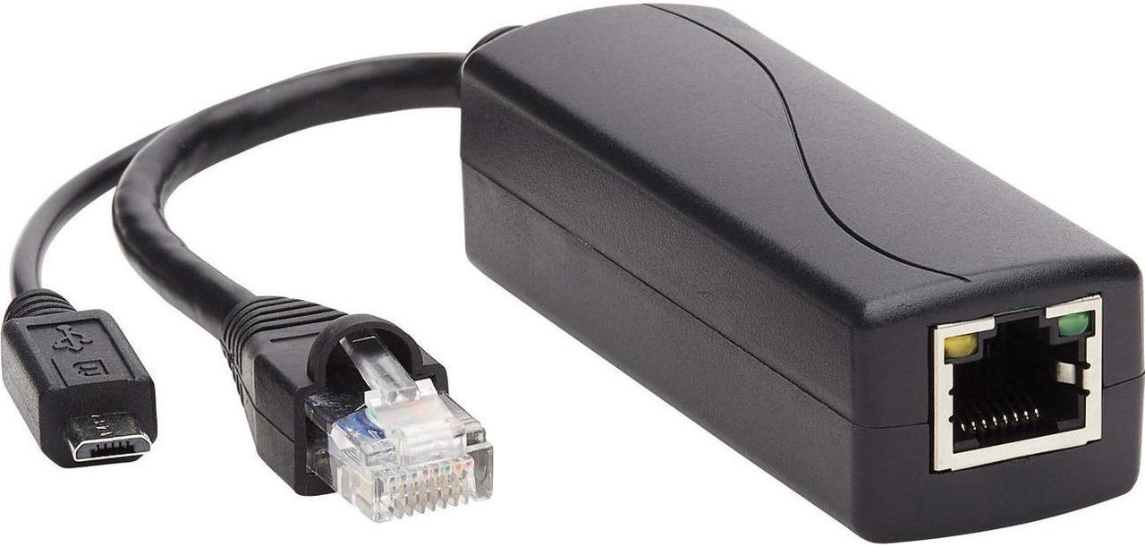 Tripp Lite NPOE-SPL-G-5VMU PoE to USB Micro-B and RJ45 Active Splitter