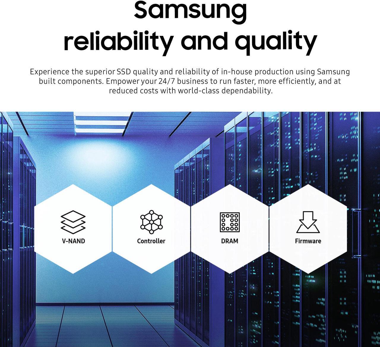 Alt view image 6 of 8 - Samsung PM883 960GB 3D TLC SATA 6Gb/s 2.5-Inch Enterprise SSD - MZ7LH960HAJR-00005 MZ-7LH9600