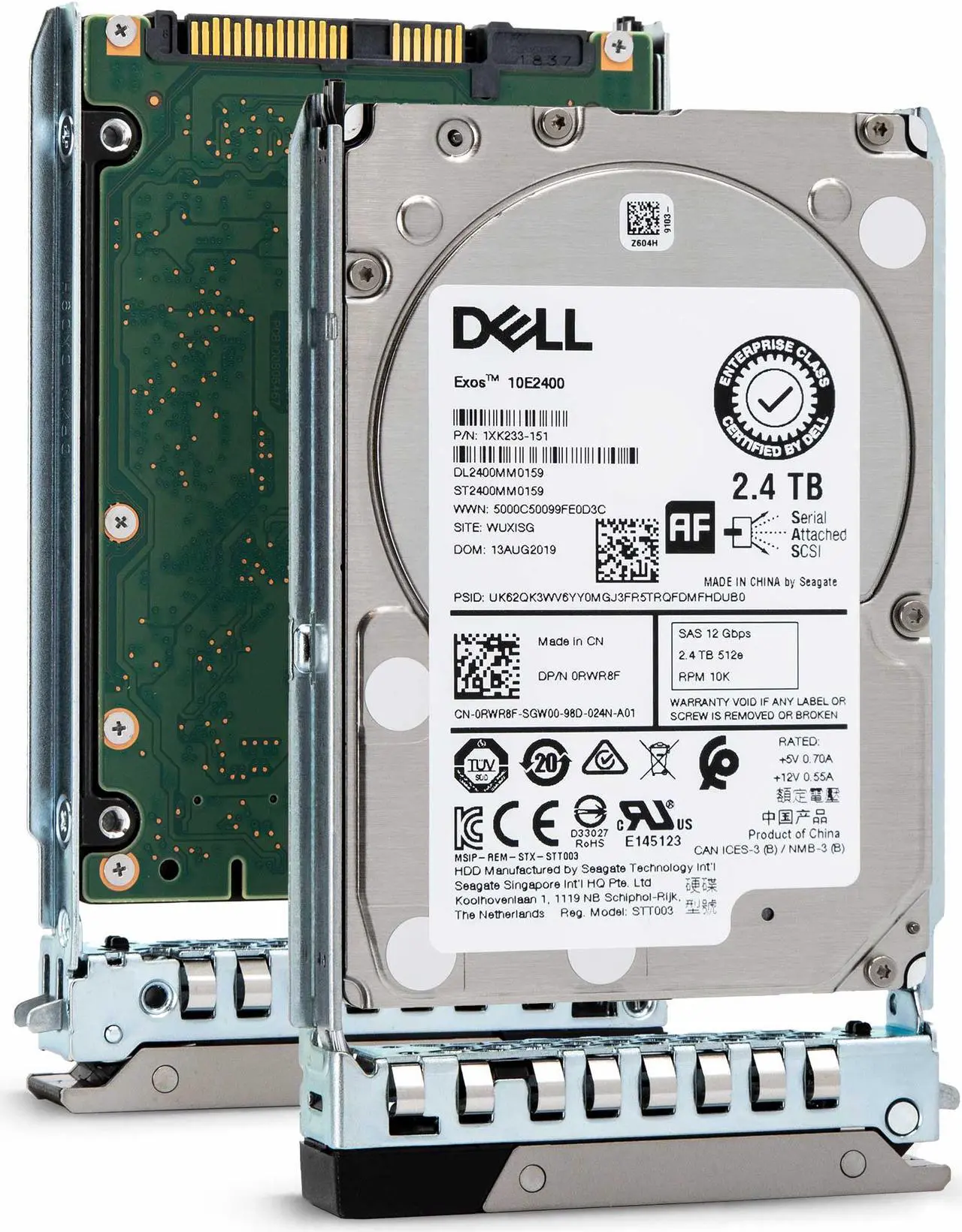 Main image of Dell 401-ABHQ 2.4TB 10K RPM SAS 12Gb/s 2.5" Hard Drive in 14G Hot-Plug Tray