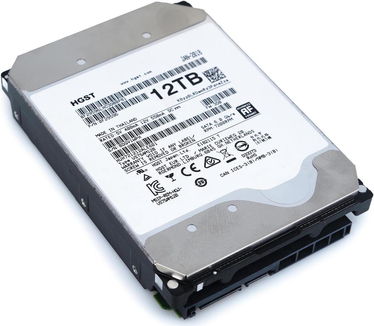 Alt view image 3 of 4 - HGST Ultrastar He12 HUH721212ALE601 12TB 7.2K RPM 256MB SATA-6Gb/s 3.5" Internal Enterprise Hard drive