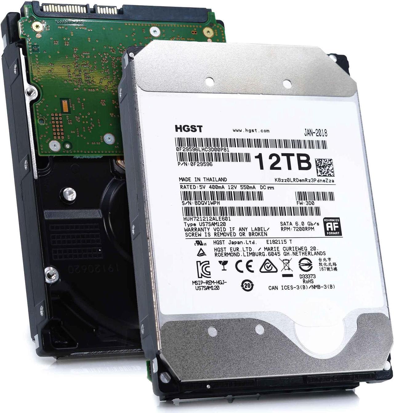 Main image of HGST Ultrastar He12 HUH721212ALE601 12TB 7.2K RPM 256MB SATA-6Gb/s 3.5" Internal Enterprise Hard drive
