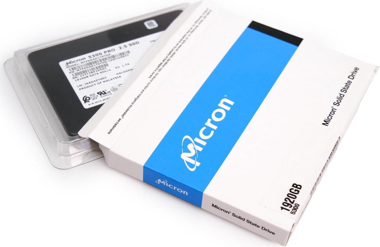 Alt view image 5 of 8 - Micron MTFDDAK1T9TDS-1AW1ZABYY Hard Drive SSD 1.92TB 2.5in, SATA, 6Gb/S, 3D TLC NAND, 1.5DWPD - 5300 PRO Series