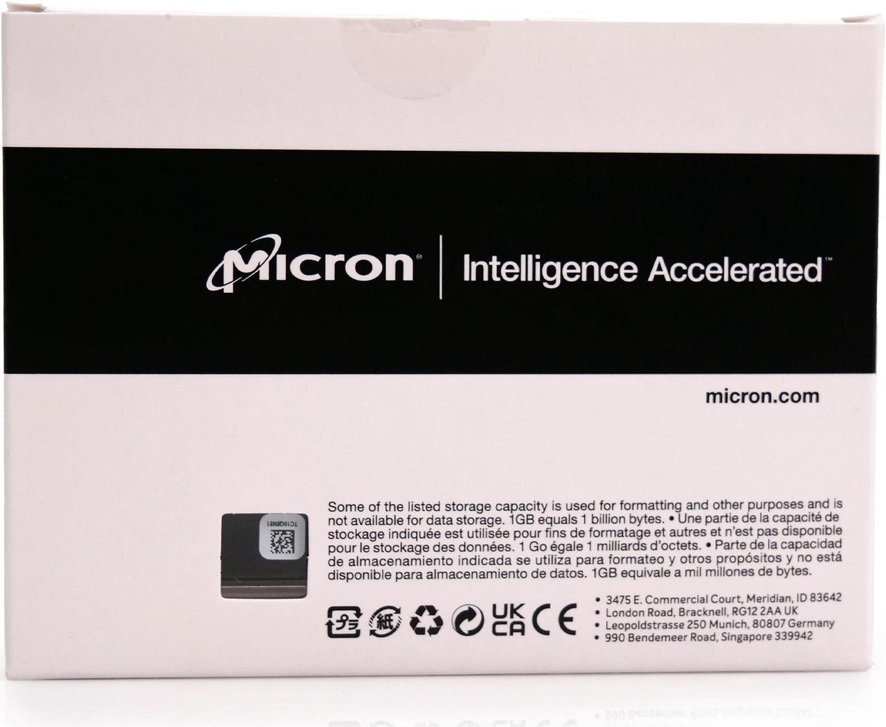 Alt view image 6 of 8 - Micron MTFDDAK1T9TDS-1AW1ZABYY Hard Drive SSD 1.92TB 2.5in, SATA, 6Gb/S, 3D TLC NAND, 1.5DWPD - 5300 PRO Series