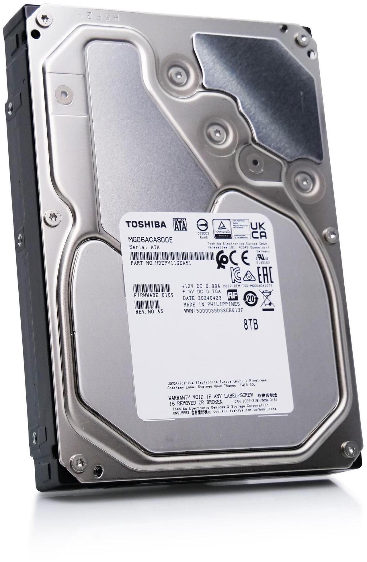 Alt view image 11 of 13 - Toshiba 8TB Enterprise HDD SATA 6.0Gb/s 512e 7200 RPM 256MB Cache 3.5" Internal Hard Drive MG06ACA800E
