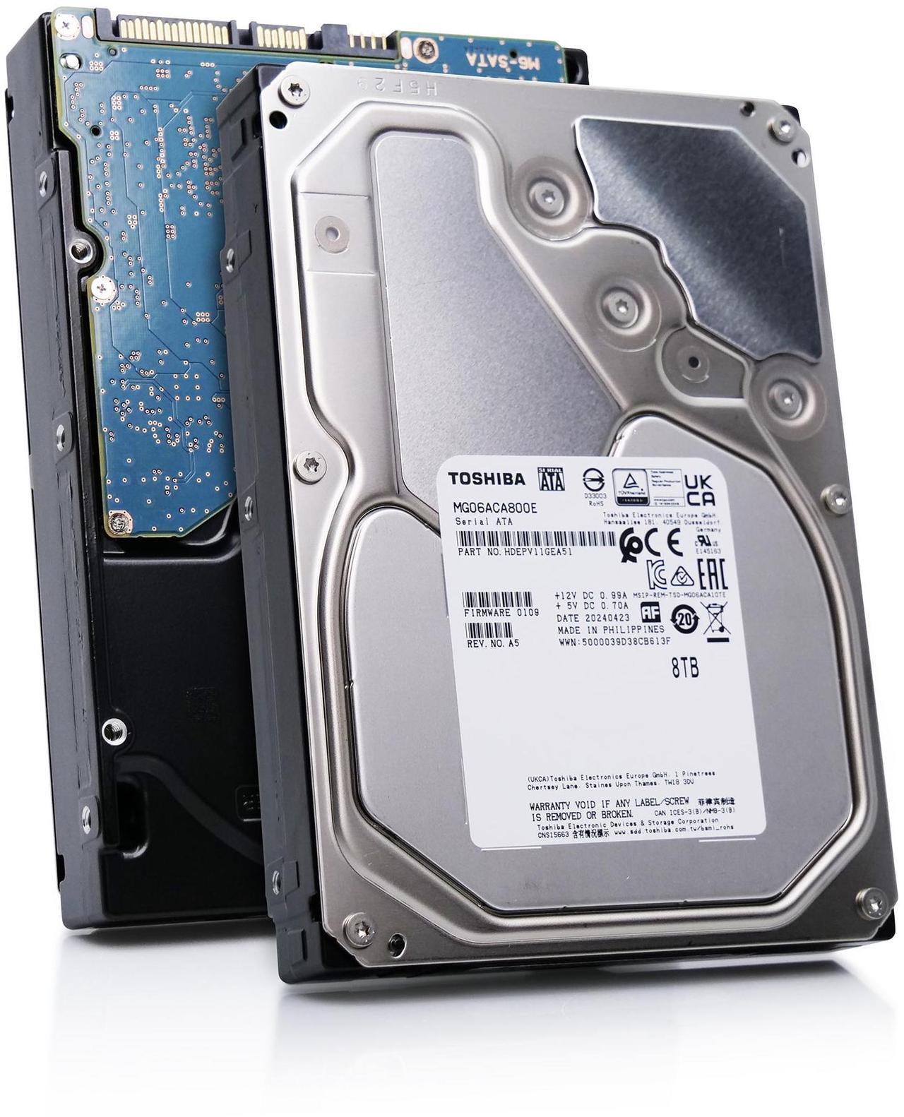 Alt view image 7 of 13 - Toshiba 8TB Enterprise HDD SATA 6.0Gb/s 512e 7200 RPM 256MB Cache 3.5" Internal Hard Drive MG06ACA800E