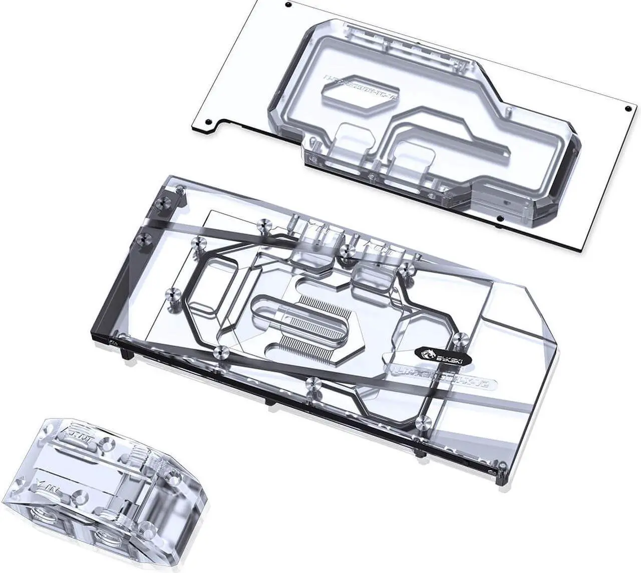 Main image of Bykski Full Coverage GPU Water Block w/ Integrated Active Backplate for AIC Reference RTX 3090 (N-RTX3090H-TC-V2)