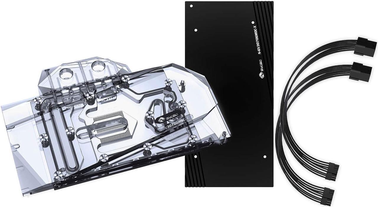 Alt view image 6 of 7 - Bykski Full Coverage GPU Water Block and Backplate for Gigabyte RTX 3070 (N-GV3070GMOC-X)