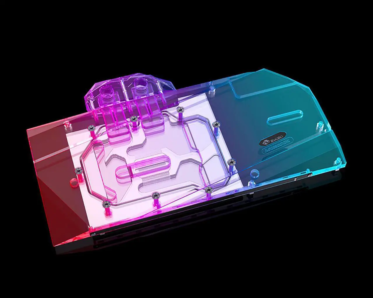 Alt view image 2 of 7 - Bykski Full Coverage GPU Water Block and Backplate for PowerColor RX6800/6900 XT (A-PC6900XT-X)