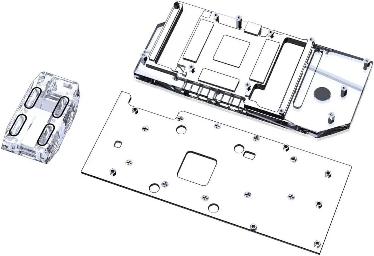 Main image of Bykski Full Coverage GPU Water Block w/ Integrated Active Backplate V2 for Gigabyte RTX 3090 (N-GV3090GMOC-TC-V2)