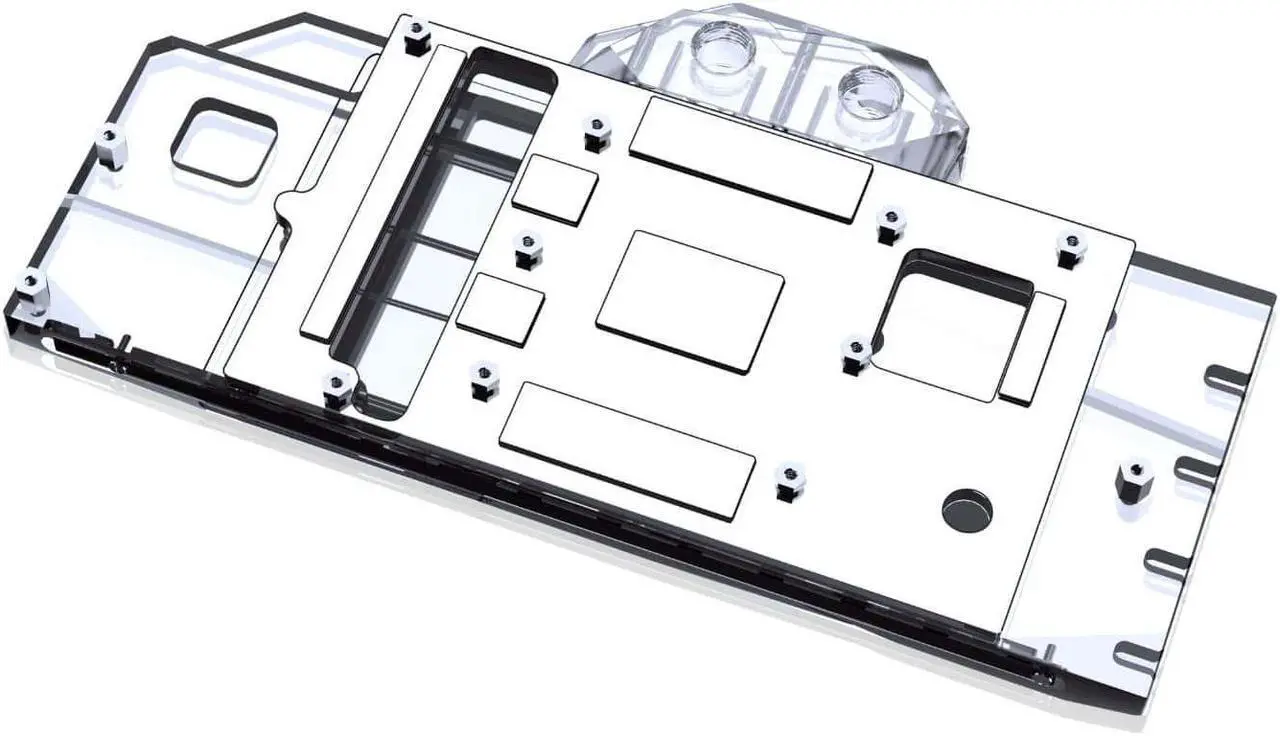 Alt view image 2 of 7 - Bykski Full Coverage GPU Water Block and Backplate for Gigabyte RX 6800 Gaming OC (A-GV6800GMOC-X)