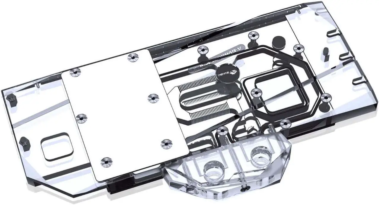 Alt view image 3 of 7 - Bykski Full Coverage GPU Water Block and Backplate for Gigabyte RX 6800 Gaming OC (A-GV6800GMOC-X)