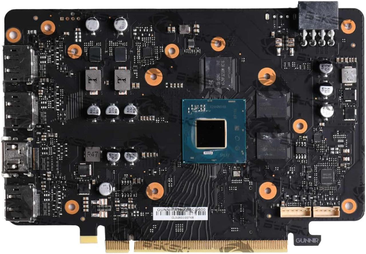 Alt view image 6 of 6 - Bykski Full Coverage GPU Water Block and Backplate for GUNNIR Intel Arc A380 Photon 6G OC (I-GNA380-X)