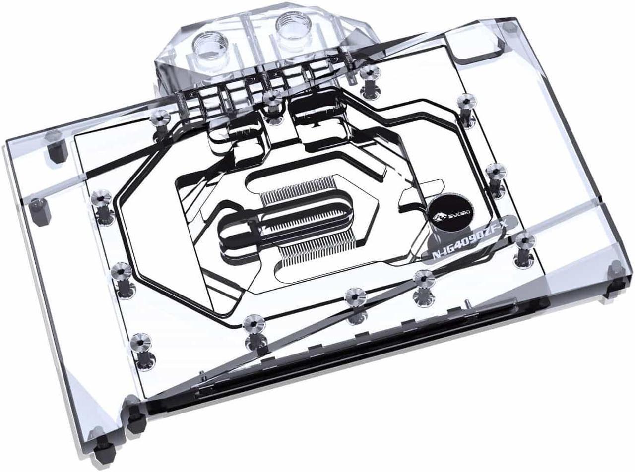 Main image of Bykski Full Coverage GPU Water Block and Backplate for Colorful iGame Battle-Ax GeForce RTX 4090 Deluxe Edition (N-IG4090ZF-X)