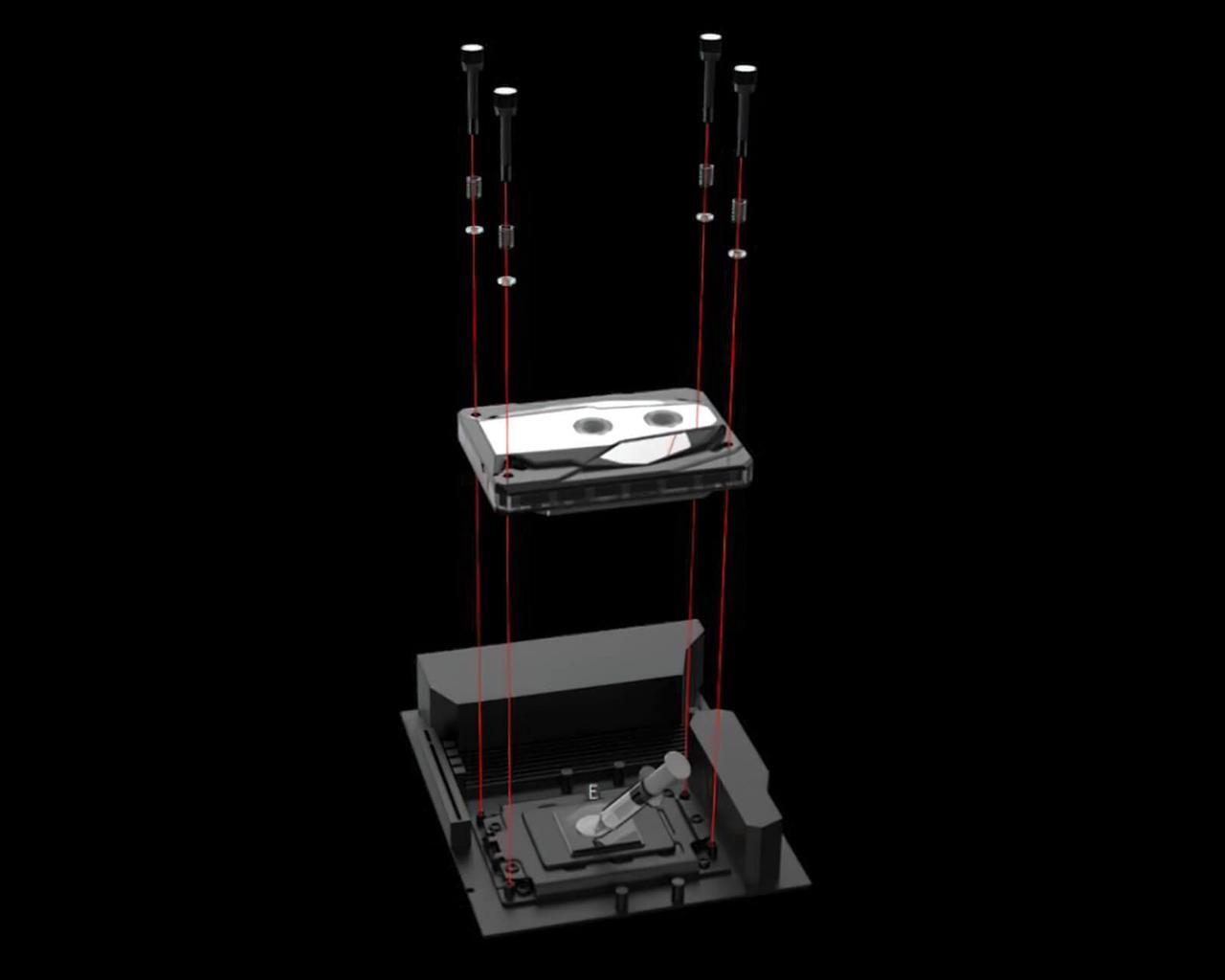 Alt view image 11 of 12 - Granzon Advanced CPU Block With Temperature Display For AMD Ryzen3/5/7/9/ThreadRipper, Water Cooling Cooler GAMS AMD Platform