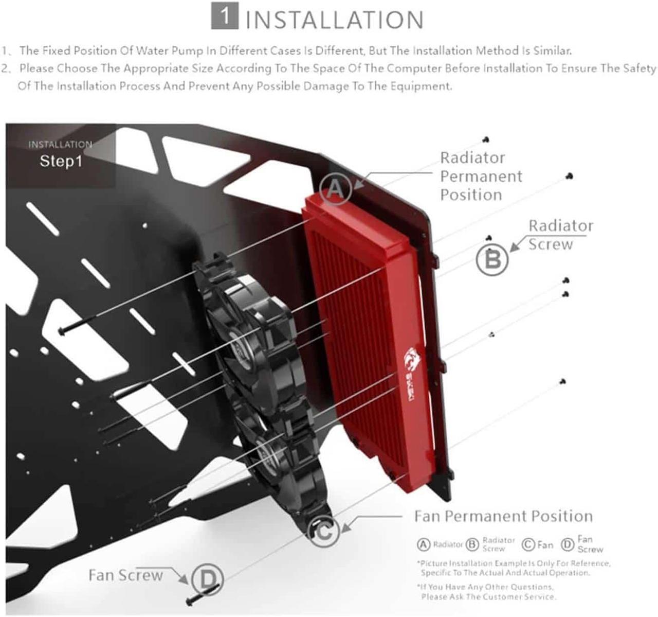 Alt view image 5 of 6 - Bykski 360mm x 30mm RC Series Radiator, 120mm x 3, Triple Fan (CR-RD360RC-TN-V2)