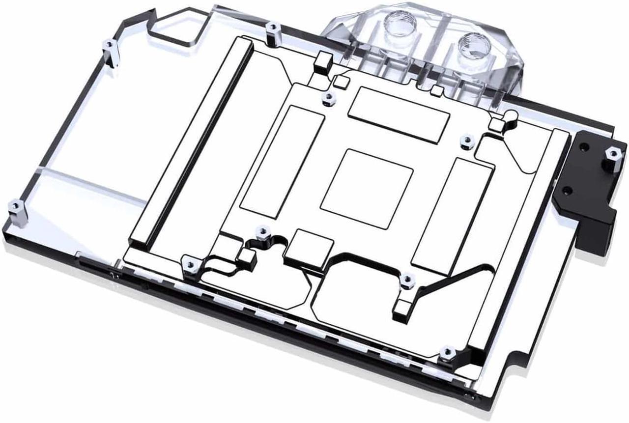 Alt view image 2 of 7 - Bykski Full Coverage GPU Water Block and Backplate for ASUS ROG Strix GeForce RTX 4090 (N-AS4090STRIX-X-V2)