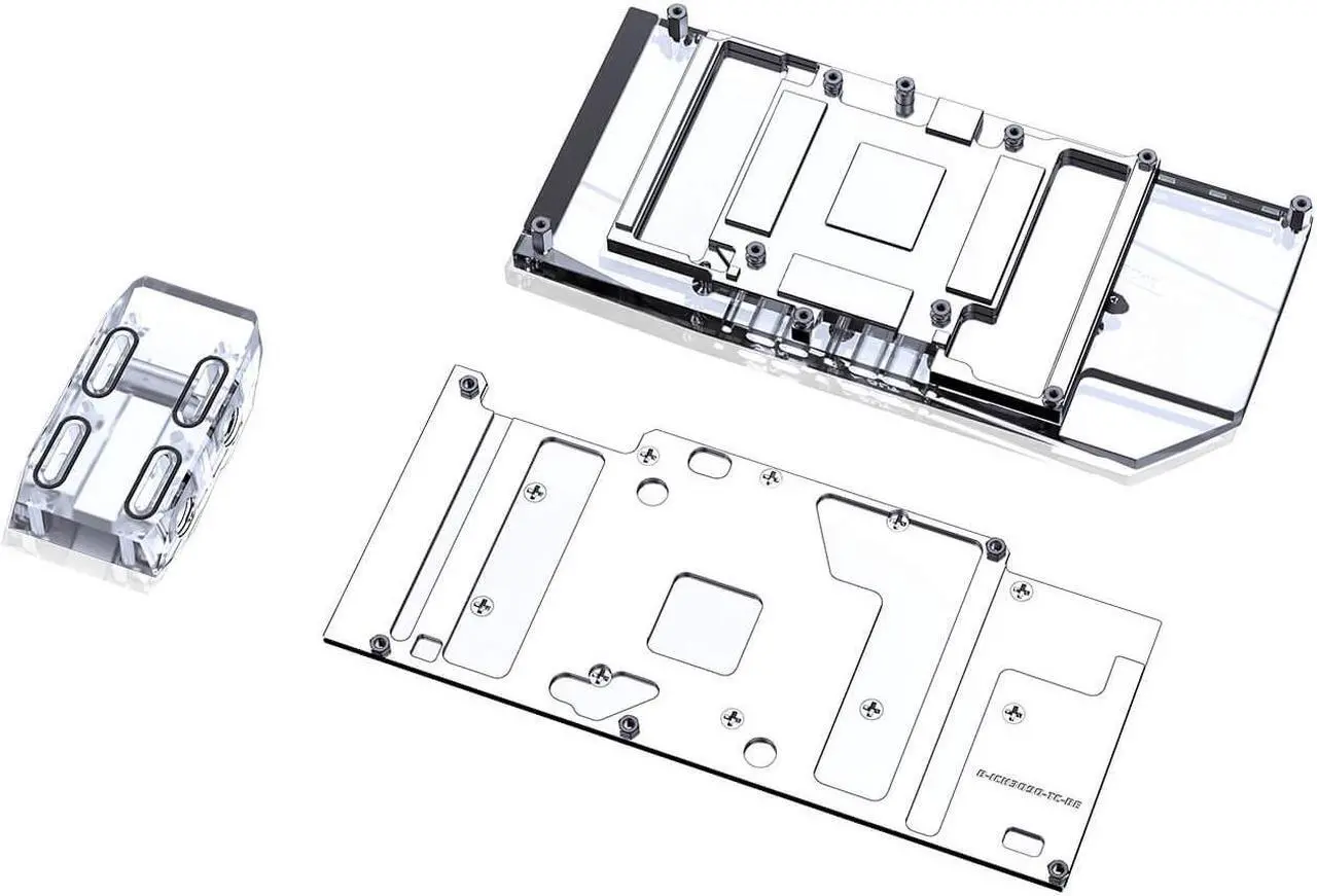 Alt view image 2 of 7 - Bykski Full Coverage GPU Water Block w/ Integrated Active Backplate for Inno3D RTX 3090 Ice Dragon (N-ICH3090-TC)