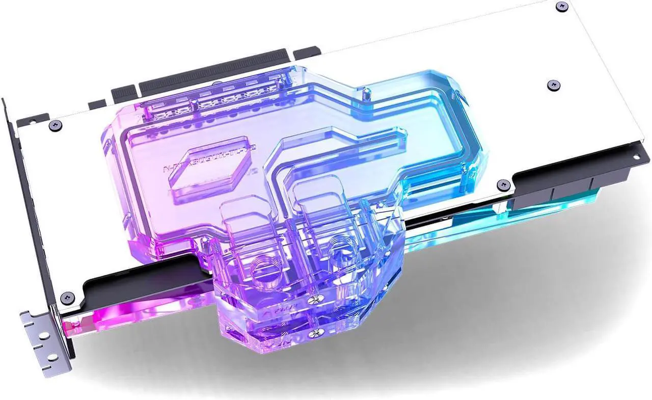 Alt view image 5 of 7 - Bykski Full Coverage GPU Water Block w/ Integrated Active Backplate for Colorful iGame RTX 3090 (N-IG3090UL-TC)