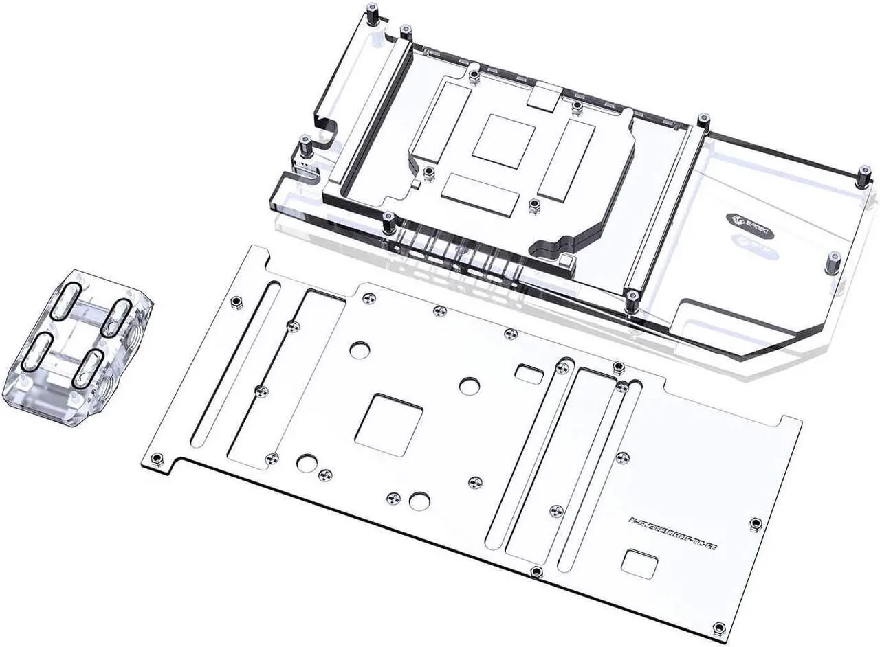 Alt view image 2 of 7 - Bykski Full Coverage GPU Water Block w/ Integrated Active Backplate for Zotac RTX 3090 HOF Extreme Limited Edition (N-GY3090HOF-TC)