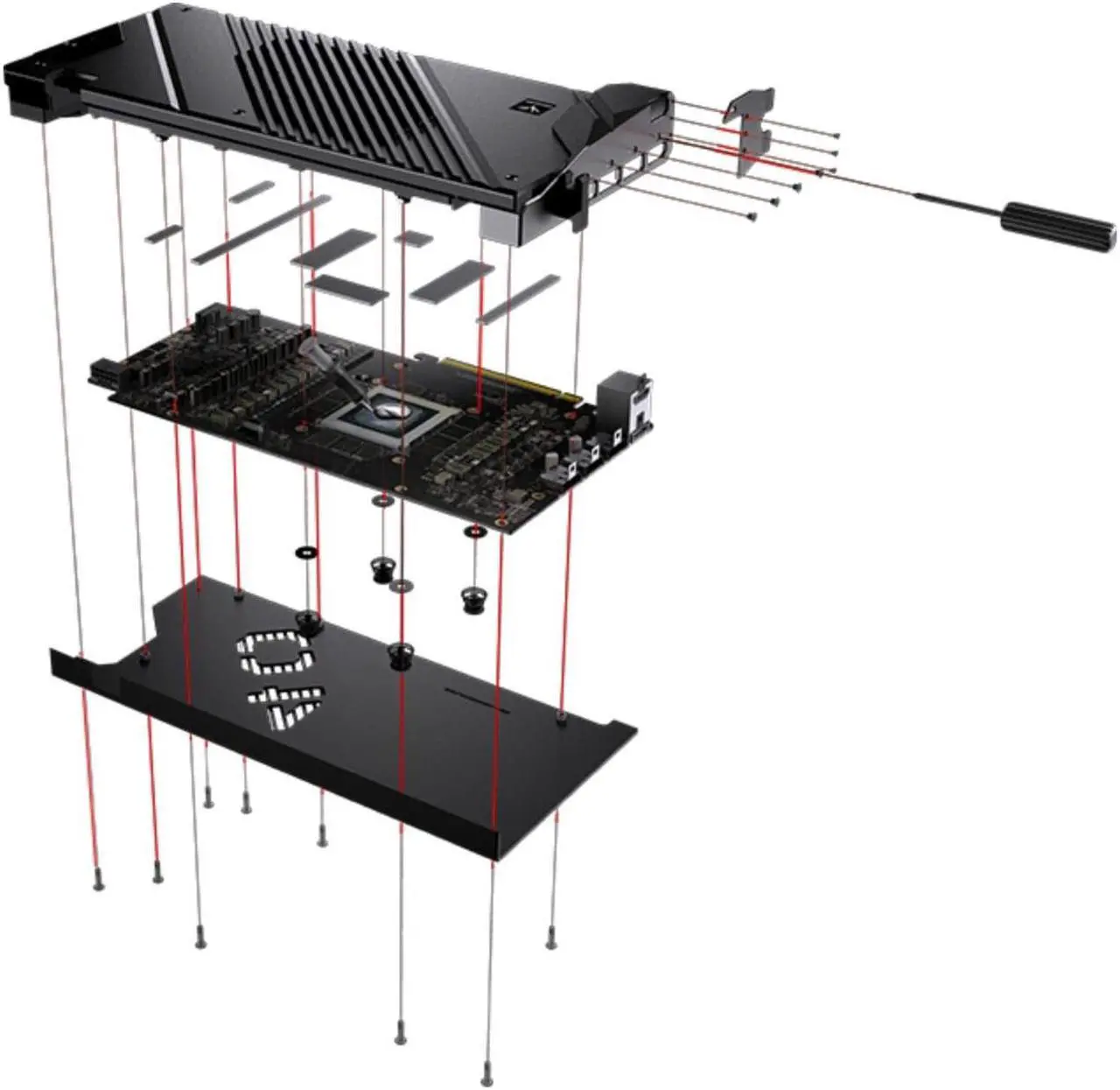 Alt view image 6 of 7 - Granzon Full Armor GPU Water Block and Backplate For ASUS TUF Gaming GeForce RTX 4090 OG (GBN-AS4090TUFOG)
