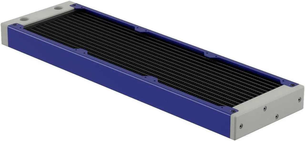 Alt view image 2 of 7 - PrimoChill 360SL (30mm) EXIMO Modular Radiator, White POM, 3x120mm, Triple Fan (R-SL-W36) Available in 20+ Colors, Assembled in USA and Custom Watercooling Loop Ready