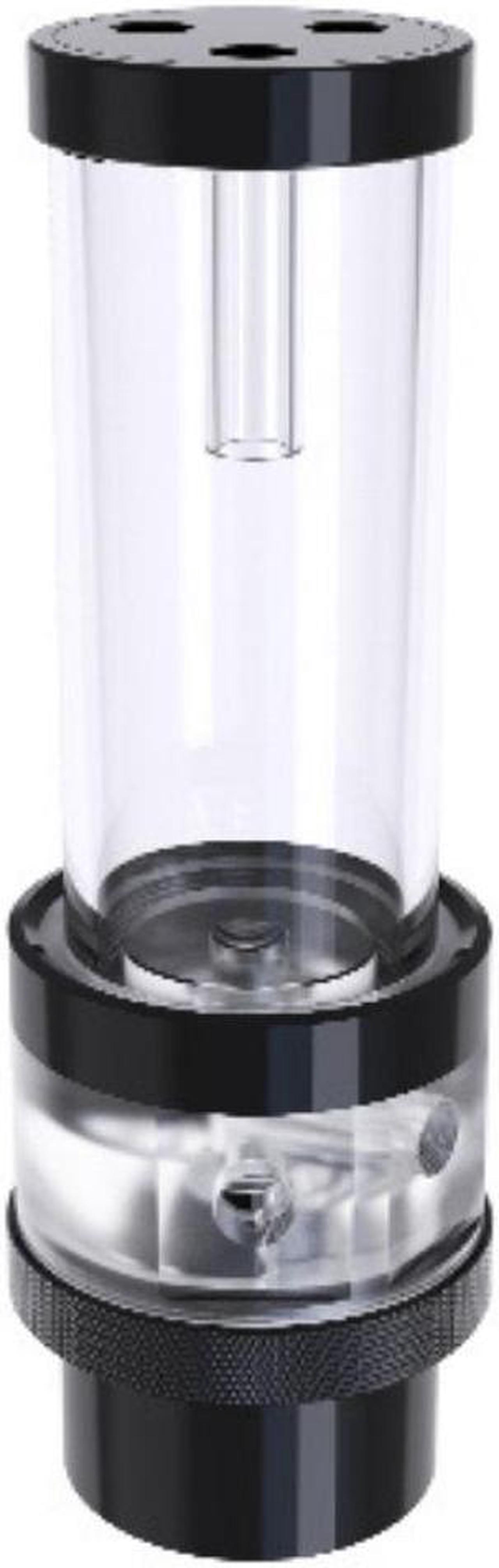 Main image of Bykski Complete D5 Pump / 150mm PMMA Reservoir Combo, Armored Black - with integrated 5V Addressable RGB (CP-NWD5-X-CT60-V3)