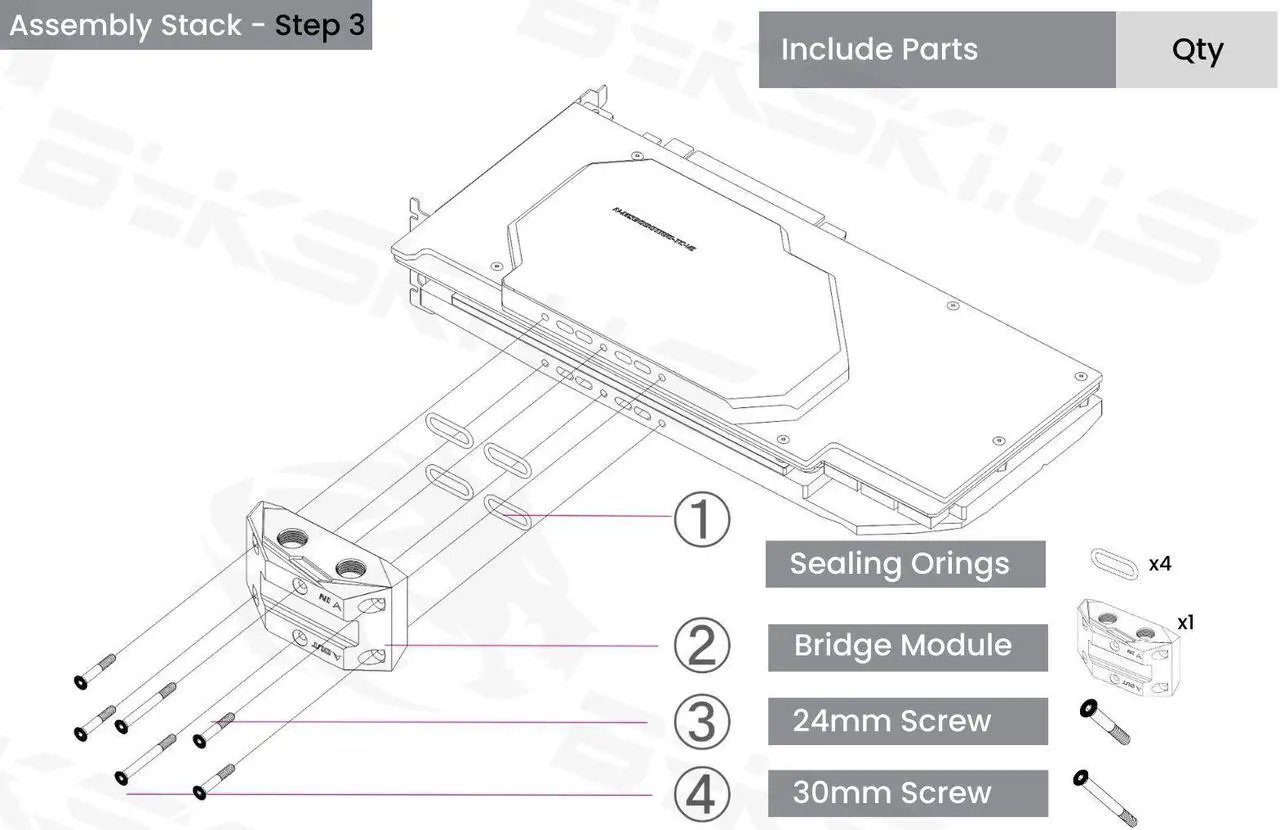 Alt view image 7 of 7 - Bykski Full Coverage GPU Water Block w/ Integrated Active Backplate For MSI GAMING/SUPRIM GeForce RTX 3090/3080TI/3080 (N-MS3090TRIO-TC-V2)
