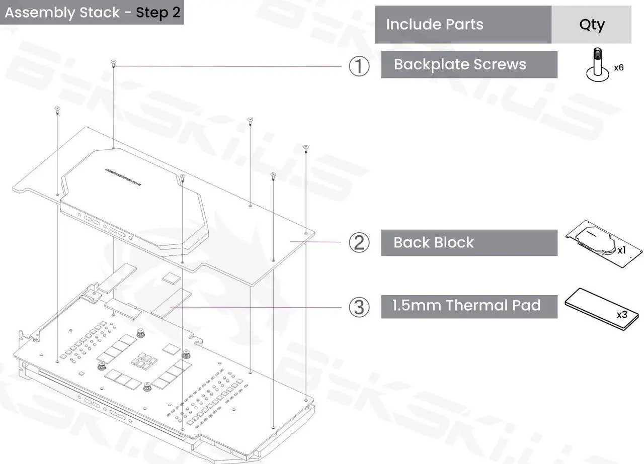 Alt view image 6 of 7 - Bykski Full Coverage GPU Water Block w/ Integrated Active Backplate For MSI GAMING/SUPRIM GeForce RTX 3090/3080TI/3080 (N-MS3090TRIO-TC-V2)