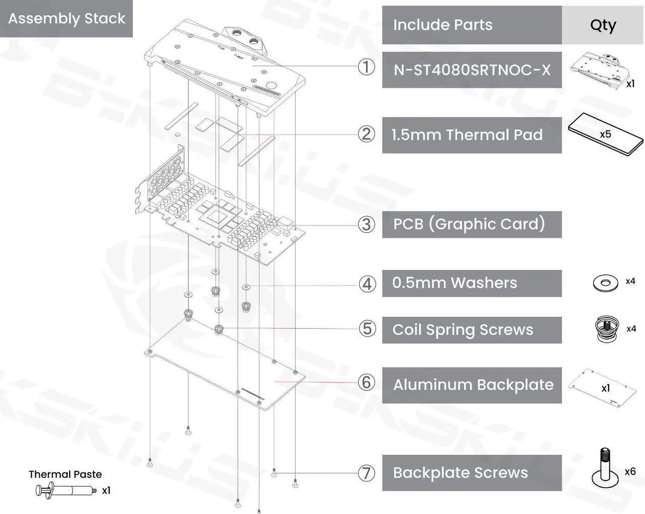 Alt view image 7 of 7 - Bykski Full Coverage GPU Water Block and Backplate For ZOTAC GAMING GeForce RTX 4080 SUPER Trinity/OC Edition 16GB (N-ST4080SRTNOC-X)