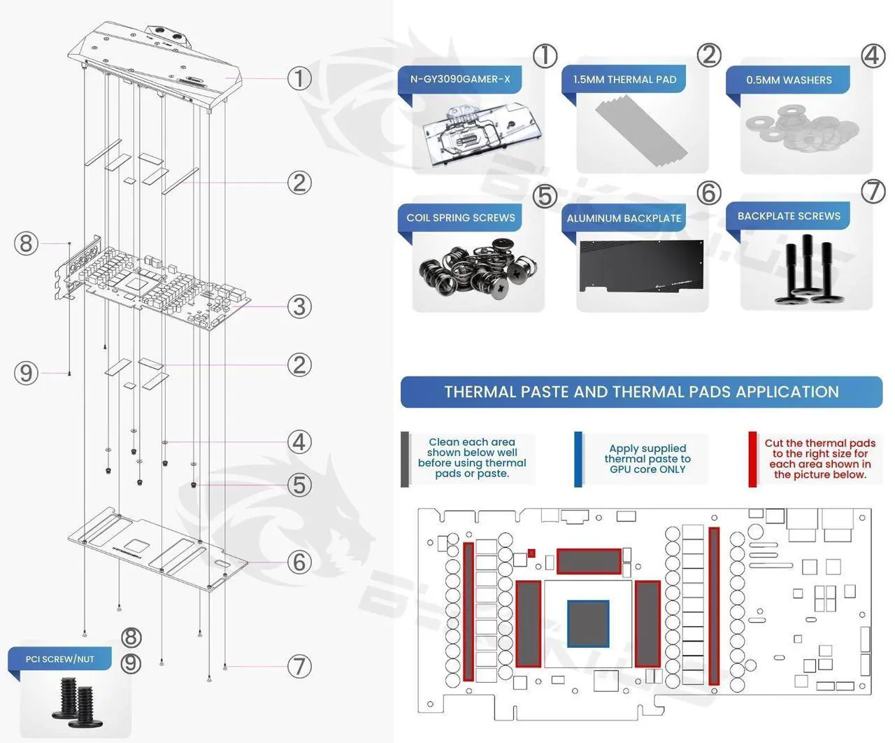 Alt view image 4 of 5 - Bykski Full Coverage GPU Water Block and Backplate For GALAXY GeForce RTX 3080/3090 (SELECT MODELS ONLY) (N-GY3090GAMER-X)