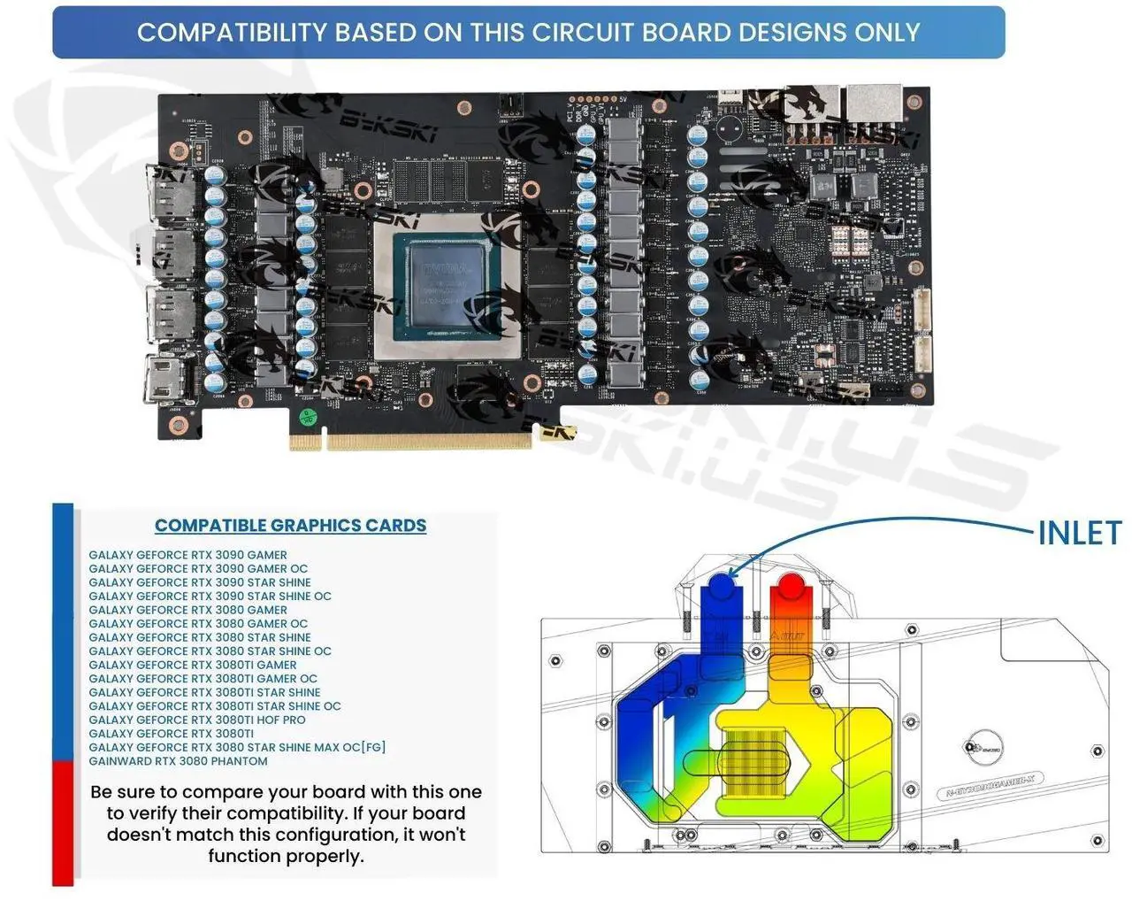 Alt view image 3 of 5 - Bykski Full Coverage GPU Water Block and Backplate For GALAXY GeForce RTX 3080/3090 (SELECT MODELS ONLY) (N-GY3090GAMER-X)