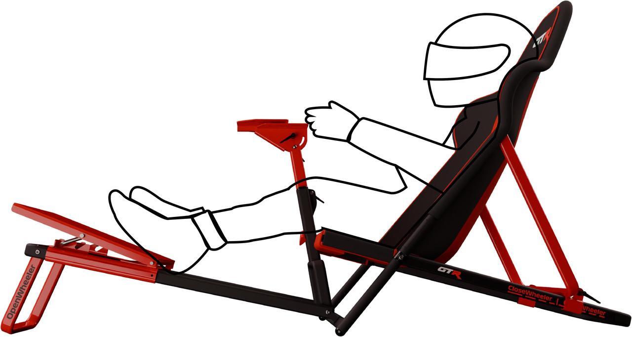 Alt view image 5 of 7 - GTR Simulator GTA Compact V2 Foldable Racing Simulator Cockpit for Sim Racing Gaming Driving Setup