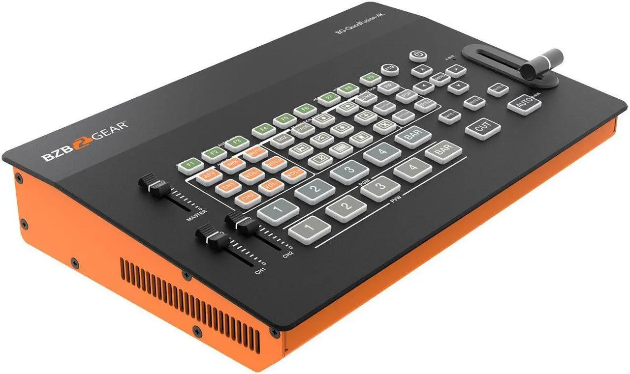 Alt view image 5 of 7 - BZBGEAR 4-Channel 4K UHD Live Streaming HDMI/DP Switcher Mixer with PIP and USB 3.0 Capture Card