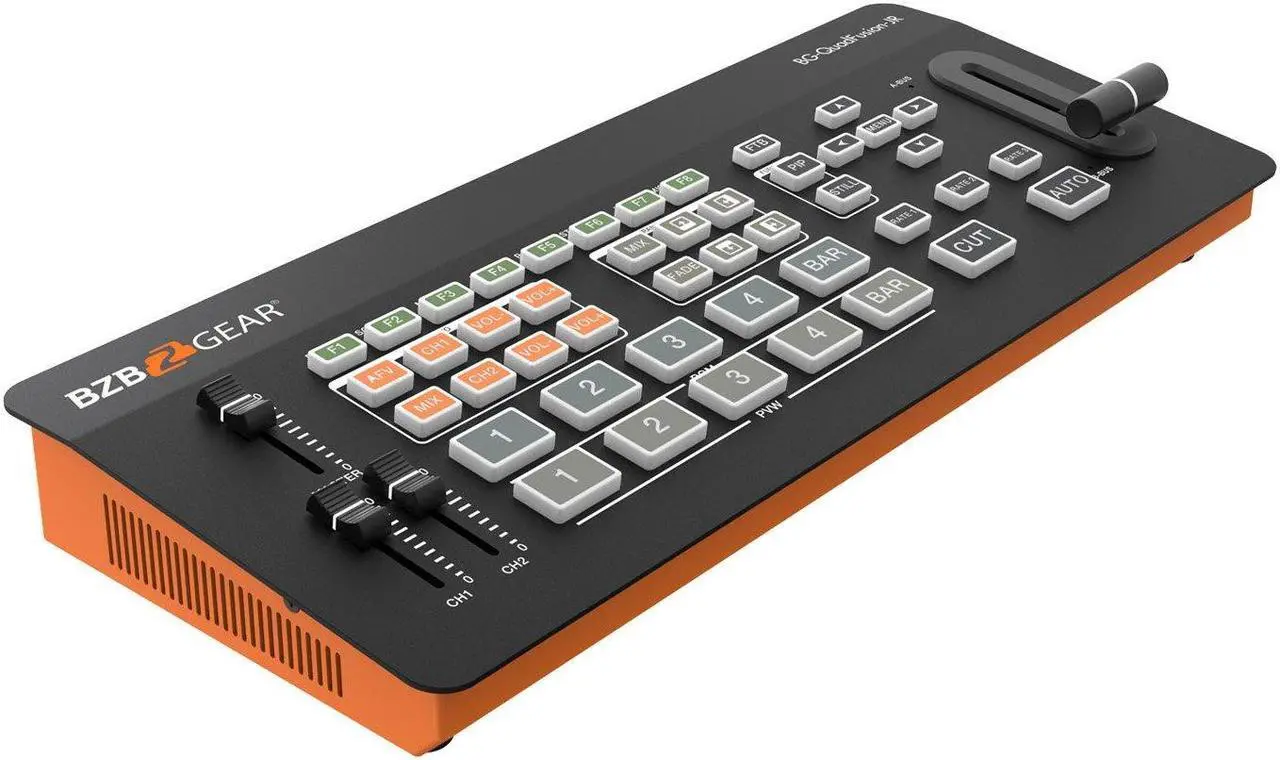 Alt view image 5 of 7 - BZBGEAR 4-Channel 1080p FHD Live Streaming HDMI/DP Switcher Mixer with PIP and USB 3.0 Capture Card