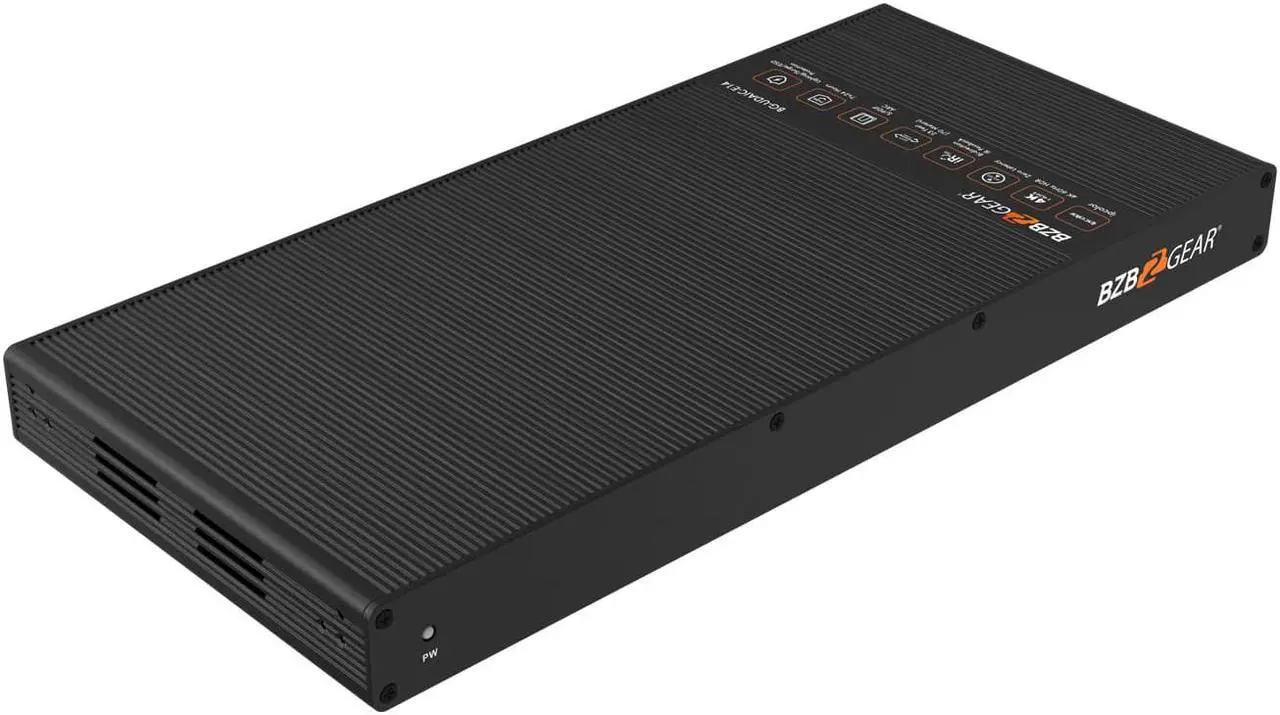 Alt view image 6 of 7 - BZBGEAR 1x4 4K UHD HDMI Splitter/Distribution Amplifier Kit with 4 Receivers and IR/RS-232/Audio De-embedding up to 230ft over Category Cable