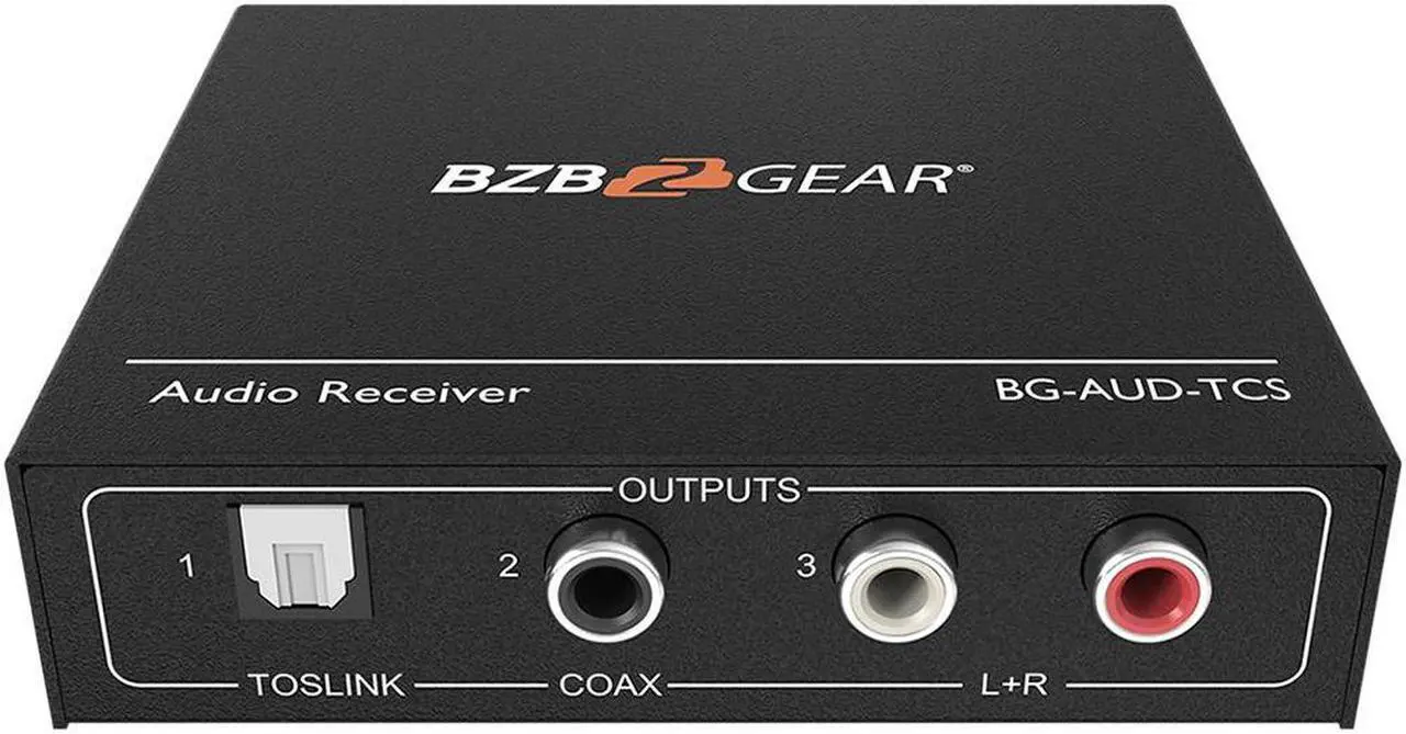 Alt view image 5 of 7 - BZBGEAR Stereo/Toslink/Coax Audio Extender (Transmitter/Receiver Kit) over Cat5e/6/7 Cable