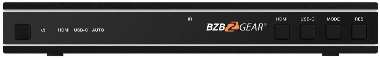 Alt view image 3 of 7 - BZBGEAR 2x2 4K UHD HDMI/USB-C Switcher and Video Wall Controller with Audio De-embedding