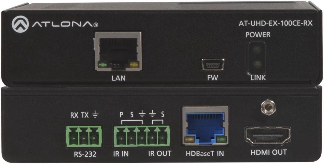 Atlona 4K/UHD HDMI Over HDBaseT Receiver with Control and PoE (100m)