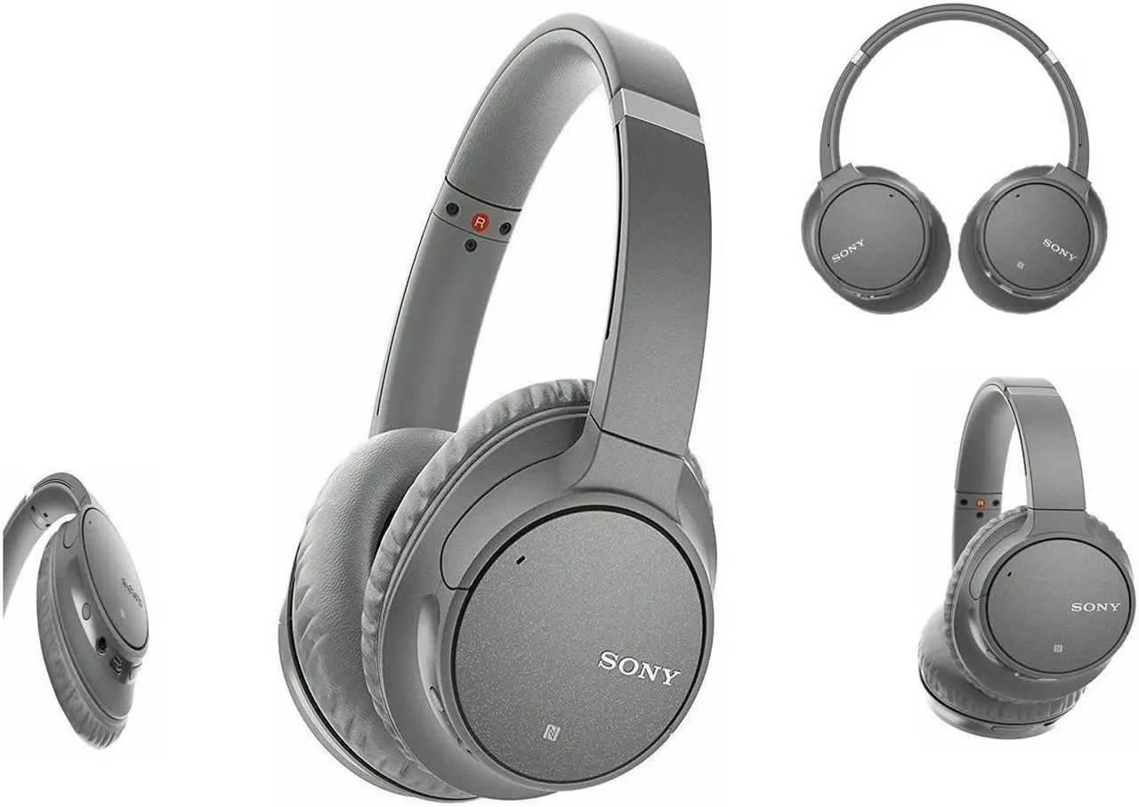 Main image of New Sony WH-CH700N Gray Wireless Bluetooth Noise Canceling Over-the-Ear Headphones 027242908734