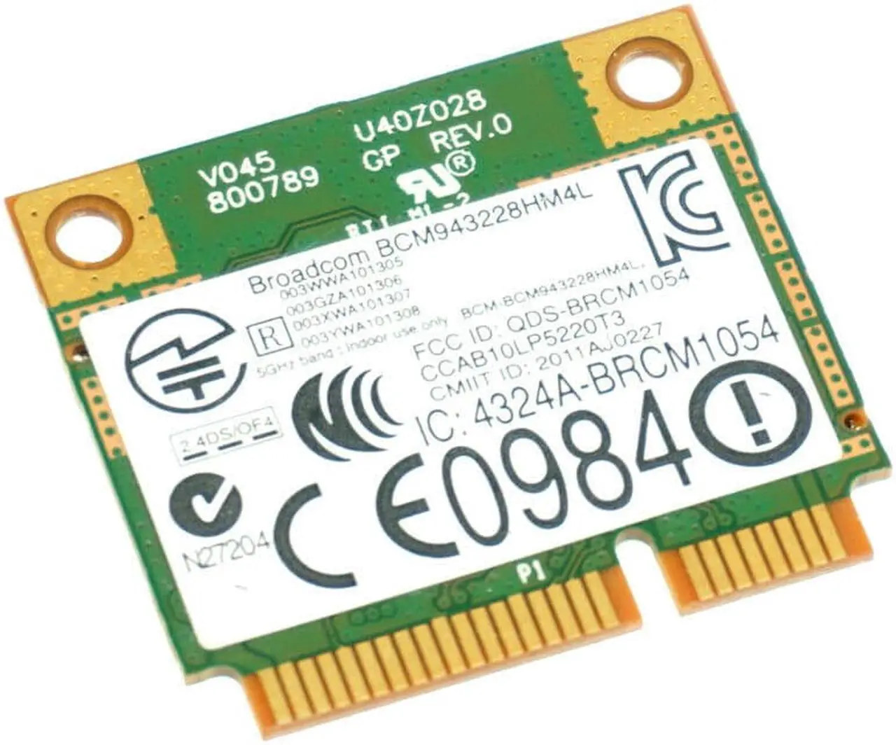 Alt view image 2 of 2 - Lot 10 of Genuine Dell OEM Optiplex 7010 9010 Wifi Card Half-Height Mini-PCI 802.11abgn 1JKGC 01JKGC CN-01JKGC DW1530
