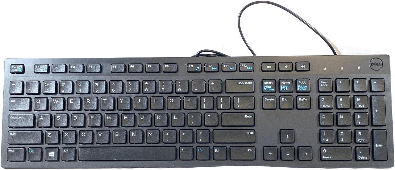 Main image of Dell KB216-BK-US Multimedia Desktop Slim English Wired USB Keyboard QWERTY 104-Keys (Standard) Black Multimedia Integration Enhanced Function Quiet Keys RKR0N 0RKR0N CN-0RKR0N G4D2W N6R8G 0G4D2W