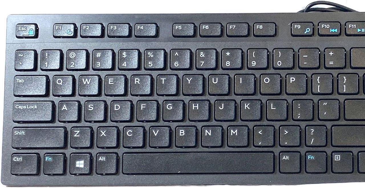 Alt view image 3 of 5 - Dell KB216-BK-US Multimedia Desktop Slim English Wired USB Keyboard QWERTY 104-Keys (Standard) Black Multimedia Integration Enhanced Function Quiet Keys RKR0N 0RKR0N CN-0RKR0N G4D2W N6R8G 0G4D2W