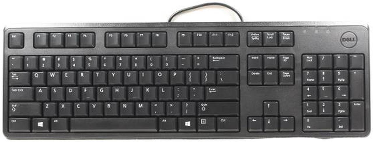 DELL Black USB Wired 104 Keys US English Layout Keyboard DJ458