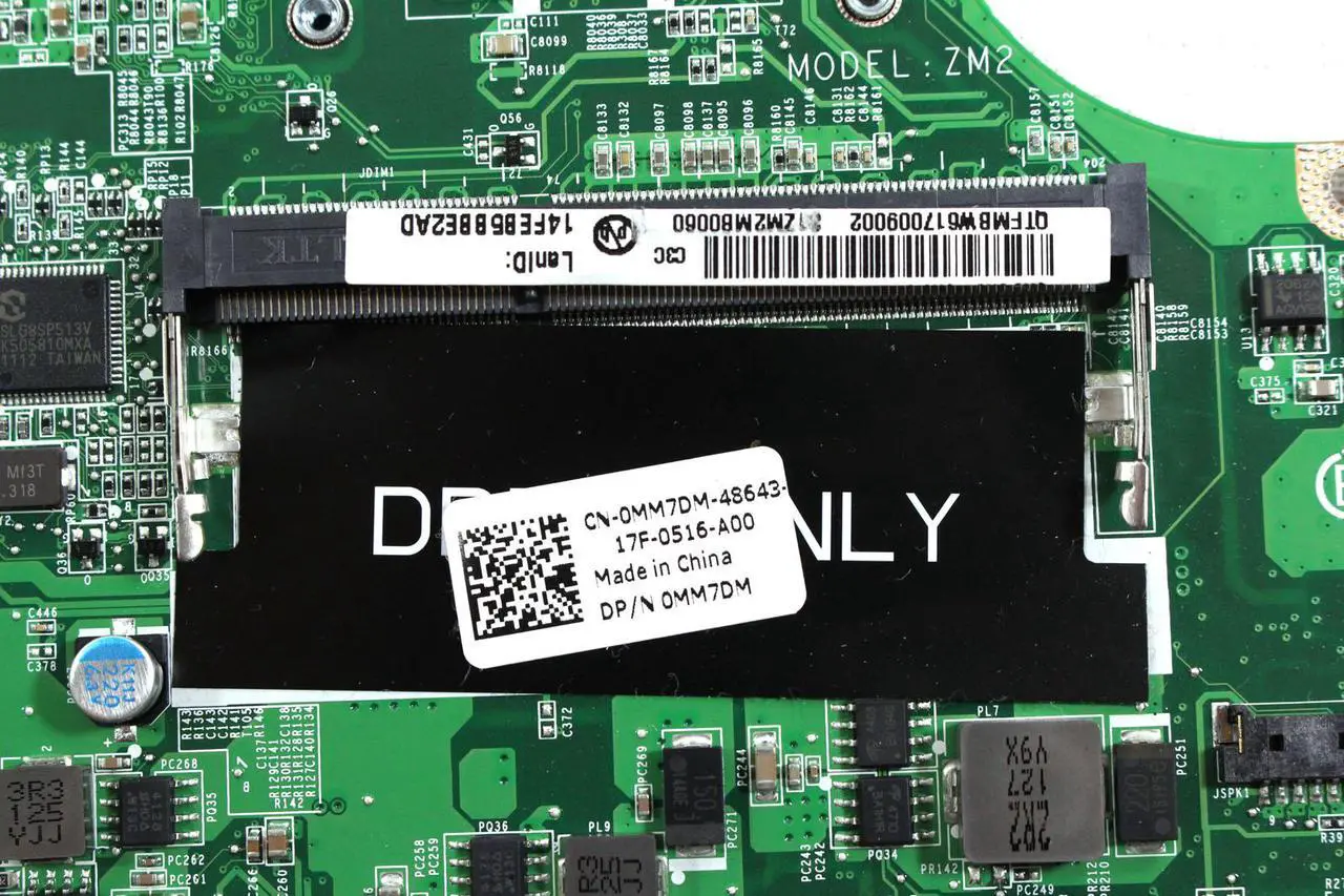 Alt view image 6 of 10 - Dell Latitude 2120 Intel NM10 Express Chipset Atom N455 1.66 GHz Dual-Core CPU DDR3 SDRAM Intel GMA 3150 Laptop Motherboard  MM7DM