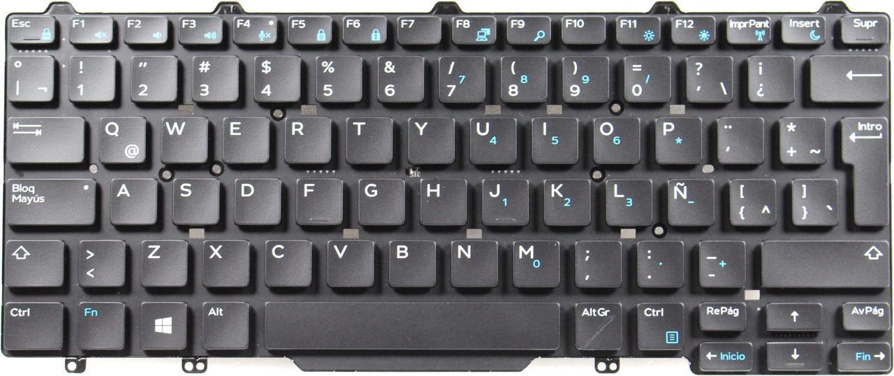 Main image of Genuine Dell Latitude 3340 7450 5450 83 Keys Qwerty Black Laptop Keyboard NSK-LKAUW 0797YM CN-0797YM