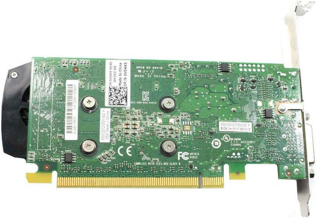 Alt view image 2 of 4 - Dell NVIDIA Quadro K600 1GB GDDR3 128-Bit PCI-Express x16 Workstation Video Graphic Card V5WK5 0V5WK5