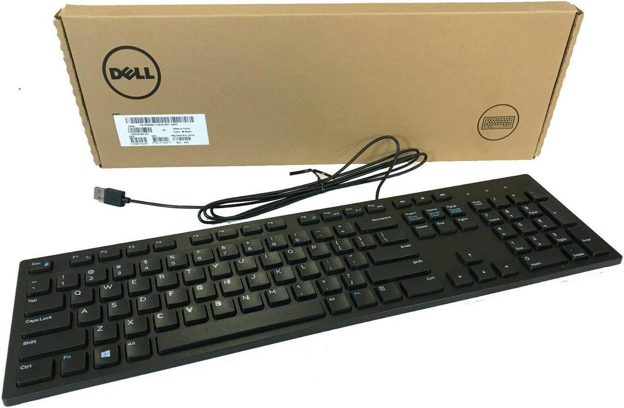 Main image of New Dell Genuine KB216-BK-US Multimedia USB Wired Keyboard Black 644G3 G4D2W RKR0N 6WMN0
