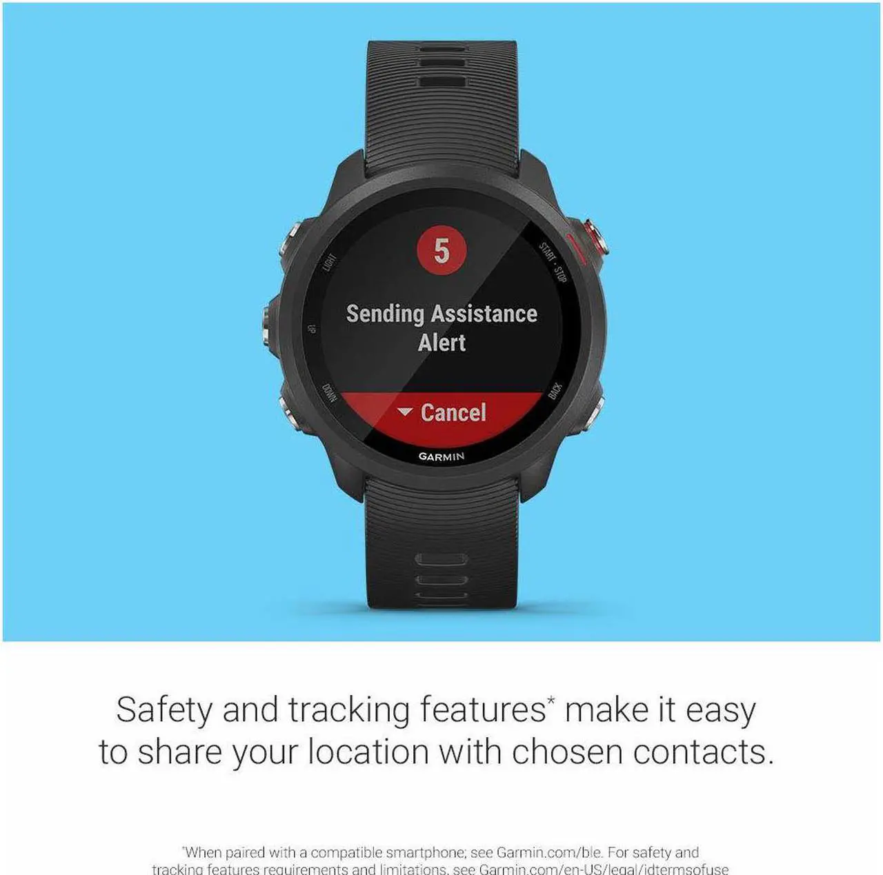 Alt view image 6 of 20 - Garmin Forerunner 245 Music Black Forerunner 245 Music GPS Running Smartwatch